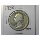 1938 Washington Quarter