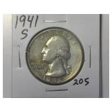 1941-S Washington Quarter