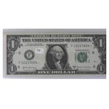 2017 A $1 *(Star)* Federal Reserve Note