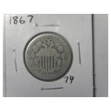 1867 Shield Nickel