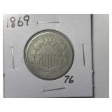 1869 Shield Nickel