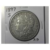 1897-S Morgan Silver Dollar