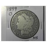 1899-O Morgan Silver Dollar