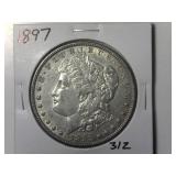 1897 Morgan Silver Dollar