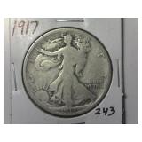 1917 Walking Liberty  Half Dollar