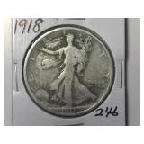 1918 Walking Liberty  Half Dollar