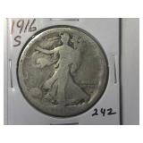 1916-S Walking Liberty  Half Dollar