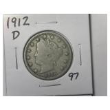 1912-D Liberty V-Nickel