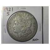 1921-S Morgan Silver Dollar