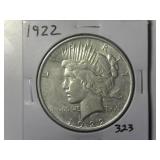 1922 Peace Silver Dollar