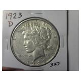 1923-D Peace Silver Dollar