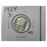 1924-S Mercury Dime