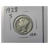 1928-S Mercury Dime