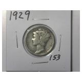 1929 Mercury Dime