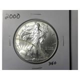2000 One Ounce American Silver Eagle Dollar