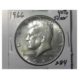 1966 40% Silver Kennedy Half Dollar