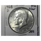 1968-D 40% Silver Kennedy Half Dollar