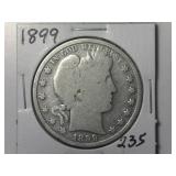 1899 Barber Half Dollar