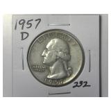 1957-D Washington Quarter