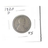 1920-D Lincoln Wheat Cent