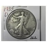 1935-D Walking Liberty  Half Dollar