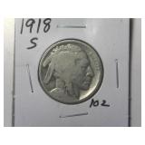 1918-S Buffalo Nickel