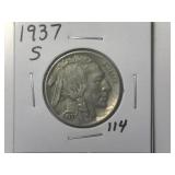 1937-S Buffalo Nickel