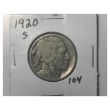1920-S Buffalo Nickel