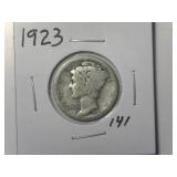 1923 Mercury Dime