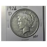 1926-D Peace Silver Dollar