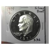 1971-s 40% Silver Proof IKe Dollar
