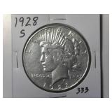 1928-S Peace Silver Dollar