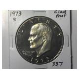 1973-S Clad Proof IKe Dollar