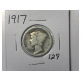 1917 Mercury Dime