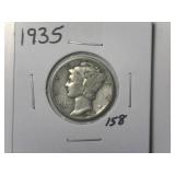 1935 Mercury Dime