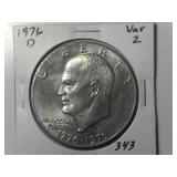 1976-D Var 2 IKe Dollar