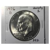 1976-D Var 1 IKe Dollar