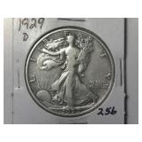 1929-D Walking Liberty  Half Dollar
