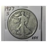 1927-S Walking Liberty  Half Dollar