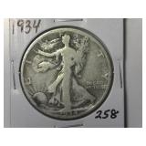 1934 Walking Liberty  Half Dollar