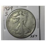 1929-S Walking Liberty  Half Dollar
