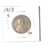 1913-S Lincoln Wheat Cent