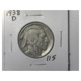 1938-D Buffalo Nickel