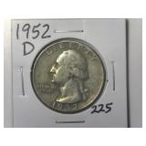 1952-D Washington Quarter
