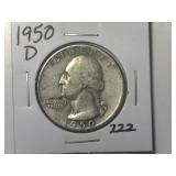 1950-D Washington Quarter