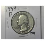 1949-D Washington Quarter