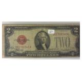 1928 F $2 Red Seal Federal Reserve Note