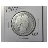 1907 Barber Quarter