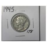 1945 Mercury Dime