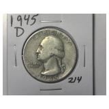 1945-D Washington Quarter